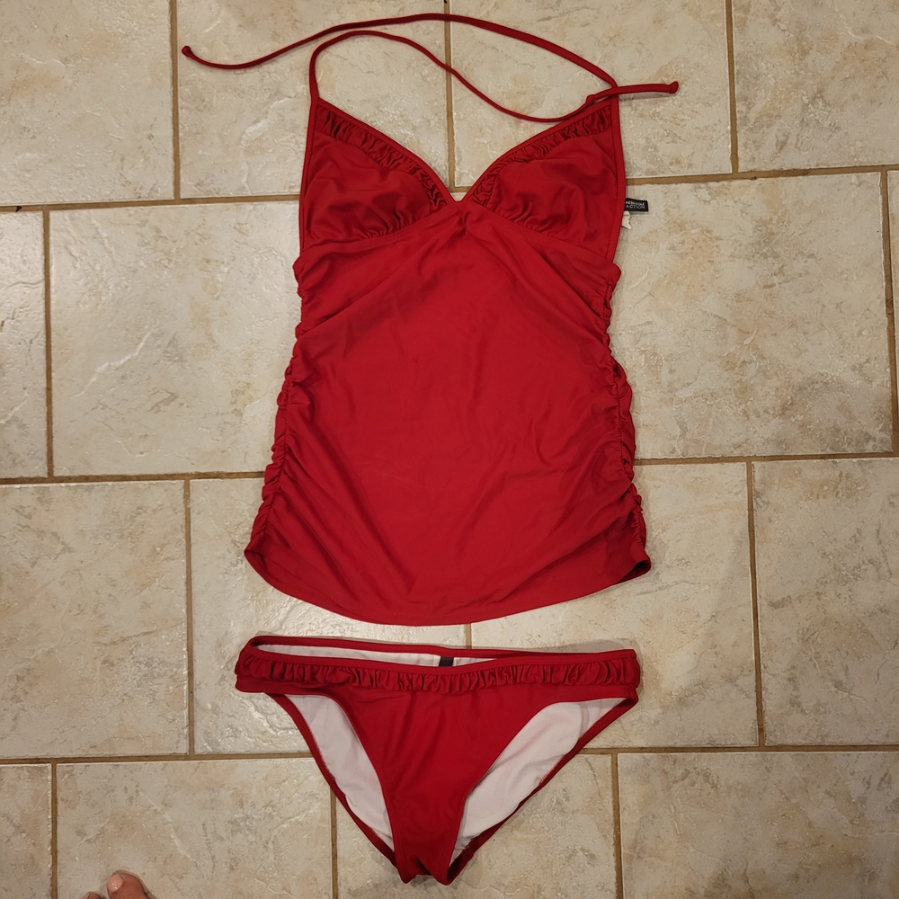 Kenneth Cole Reaction Red Bikini Set Size XL